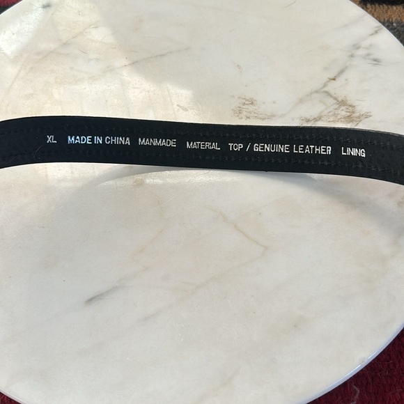 Men's Black Leather Belt NWOT - Picture 8 of 8